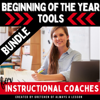 Preview of Instructional Coaching: Beginning of the Year Resources Digital & Editable