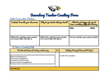 Preview of Instructional Coaching Collaboration Form