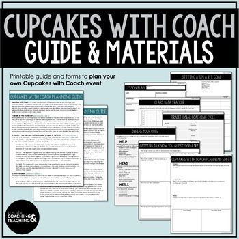 Preview of Instructional Coaching Cupcakes with Coach Guide