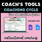 Instructional Coaching Cycle: Observation Google Form & De