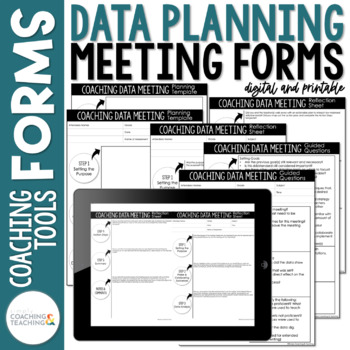 Preview of Instructional Coaching Data Meeting Planning Forms