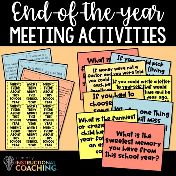 Preview of Instructional Coaching End of the Year Meeting Activities