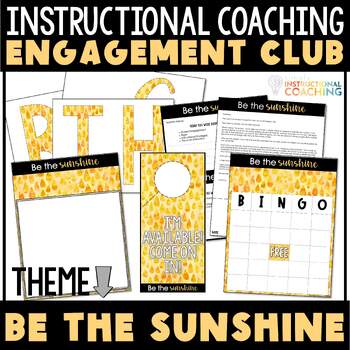 Preview of Instructional Coaching Engagement Bulletin Board Be the Sunshine