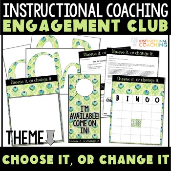 Preview of Instructional Coaching Engagement Bulletin Board Choose It, or Change It!