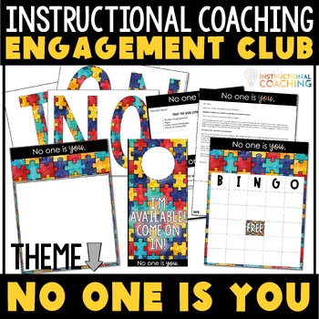 Preview of Instructional Coaching Engagement Bulletin Board No One is You