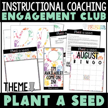 Preview of Instructional Coaching Engagement Bulletin Board Plant A Seed