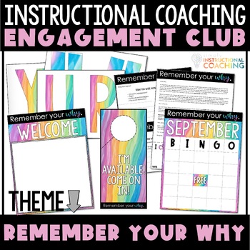 Preview of Instructional Coaching Engagement Bulletin Board Remember Your Why