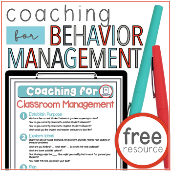 Preview of Instructional Coaching Forms | Classroom Management Meeting Notes FREEBIE