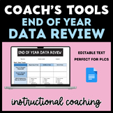 Instructional Coaching Forms: End of Year Data Review | PLC Tool