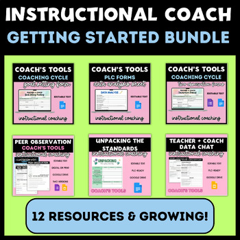 Preview of Instructional Coaching Forms - Getting Started BUNDLE