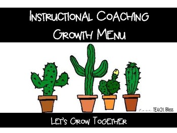 Preview of Instructional Coaching Growth Menu