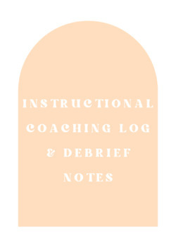 Preview of Instructional Coaching Log