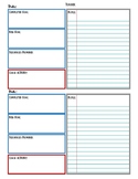 Instructional Coaching Log or Notes (Editable Template)
