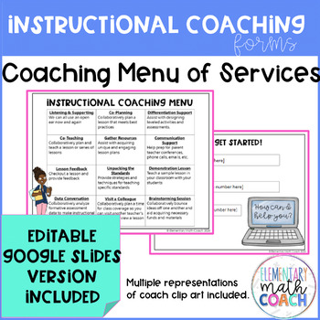 Preview of Instructional Coaching Menu