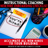 Instructional Coaching: New Hire Onboarding Checklist [Editable]
