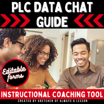 Preview of Instructional Coaching: PLC Data Chat Guide Forms [Editable]