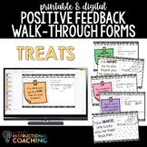 Instructional Coaching Positive Feedback Walk-through Form
