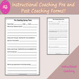Instructional Coaching Pre and Post Survey Forms