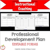 Instructional Coaching: Professional Development Plan [Editable]