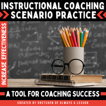 Preview of Instructional Coaching Scenario Practice Cards [Professional Development] PD