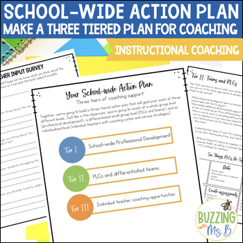 Preview of Instructional Coaching School-wide Action Plan Toolkit- forms, planners, & guide