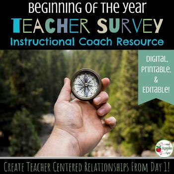 Preview of Instructional Coaching Teacher Survey Tools {Beginning of the Year}