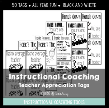 Preview of Instructional Coaching: Teacher Appreciation Tags