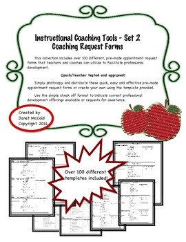 Preview of Instructional Coaching Tools - Professional Development