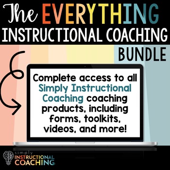 Preview of Instructional Coaching Walkthrough Observation Forms PD Videos Bundle