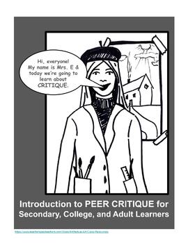 Preview of Instructional Guideline for Peer Critique in the Art Room