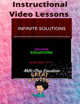 Preview of Instructional Linear Equation Math Video Lessons Bundle