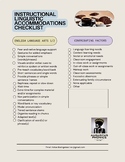 2024 Instructional Linguistic Accommodations Checklist