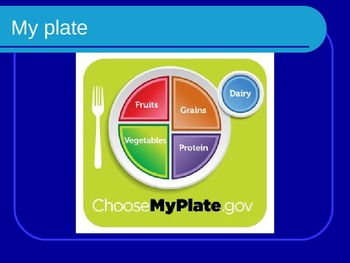 Preview of Nutrition Powerpoint (My Plate)