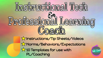 Preview of Instructional & Professional Learning Coach Jamboards- BUNDLE