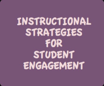 Preview of Instructional Strategies for Student Engagement Tool