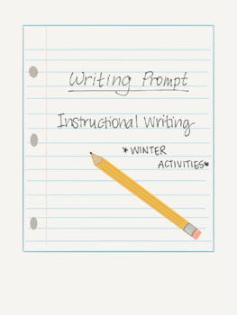 Preview of Instructional Writing Guide - Winter Activities