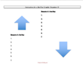 Preview of Instructions For a Bad Day by Shane Koyczan: Graphic Organizer #1