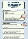 Instructions for writing an Expository essay