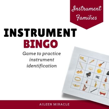 Preview of Instrument Bingo