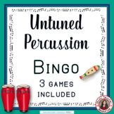 Music Bingo:  Untuned Percussion Music Bingo