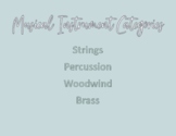 Instrument Category Signs