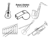 Instrument Coloring Pages S-X