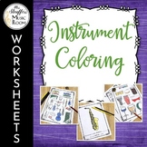 Instrument Coloring Worksheets