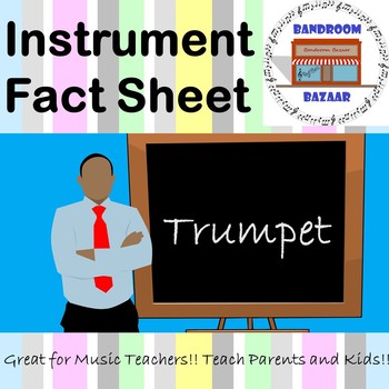 Preview of Musical Instrument Fact Sheet - Trumpet