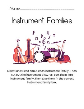 Preview of Instrument Families
