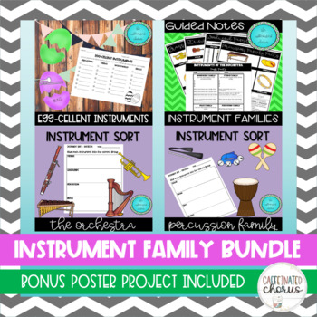 Preview of Instrument Families BUNDLE | PRINT AND GO!