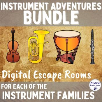 Preview of Instrument Families Digital Games Bundle | Instruments of the Orchestra