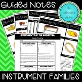 Instrument Families Guided Notes
