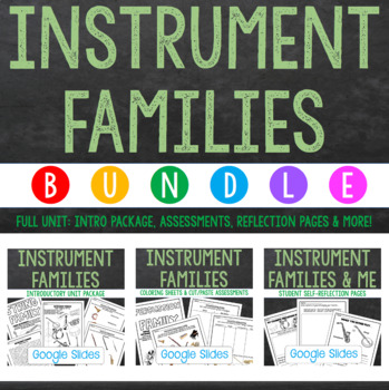 Preview of Instrument Families Full Unit Bundle for the Music Classroom