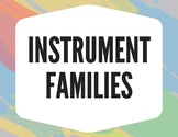 Instrument Families Posters